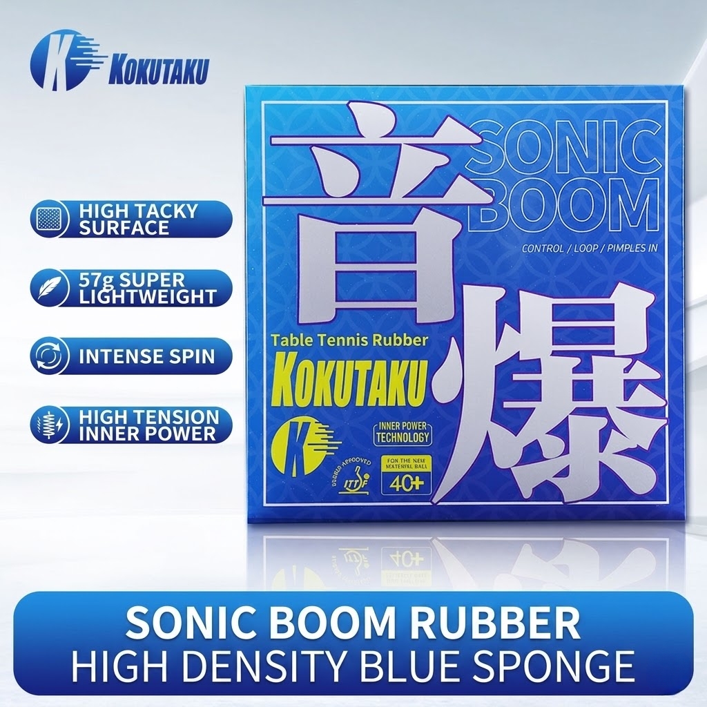 Table Tennis Association - Kokutaku Table Tennis Racket Rubber Sound