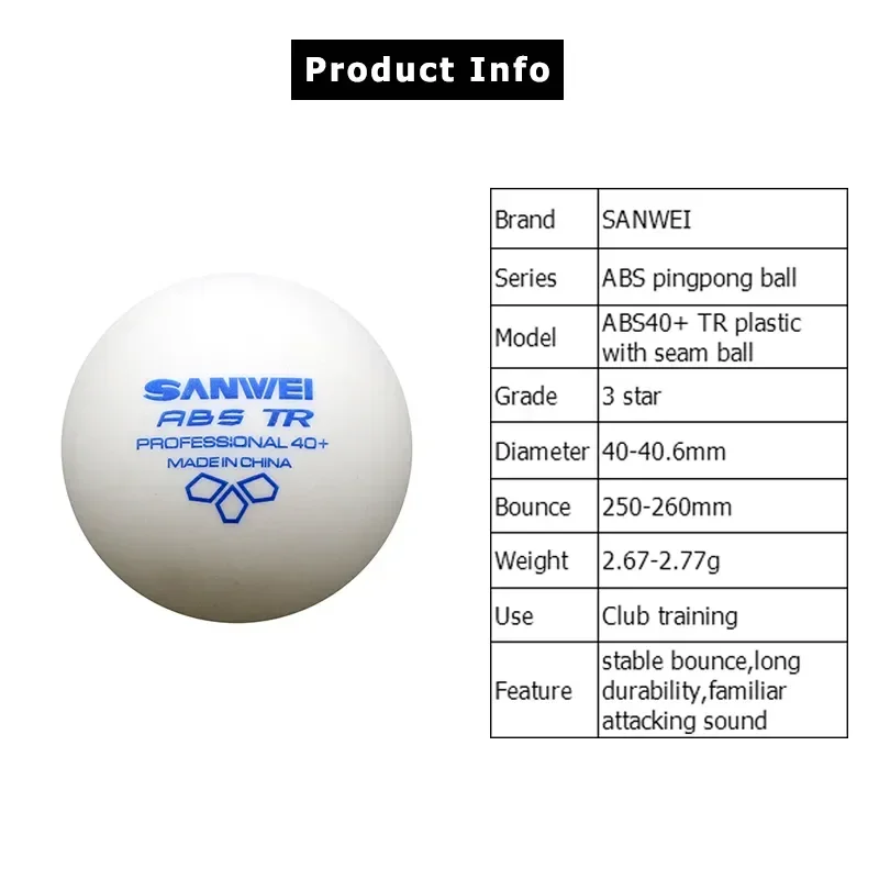 SANWEI-ABS TR 3 Star Table Ten - مراجعة Table Tennis Olympics وسعره