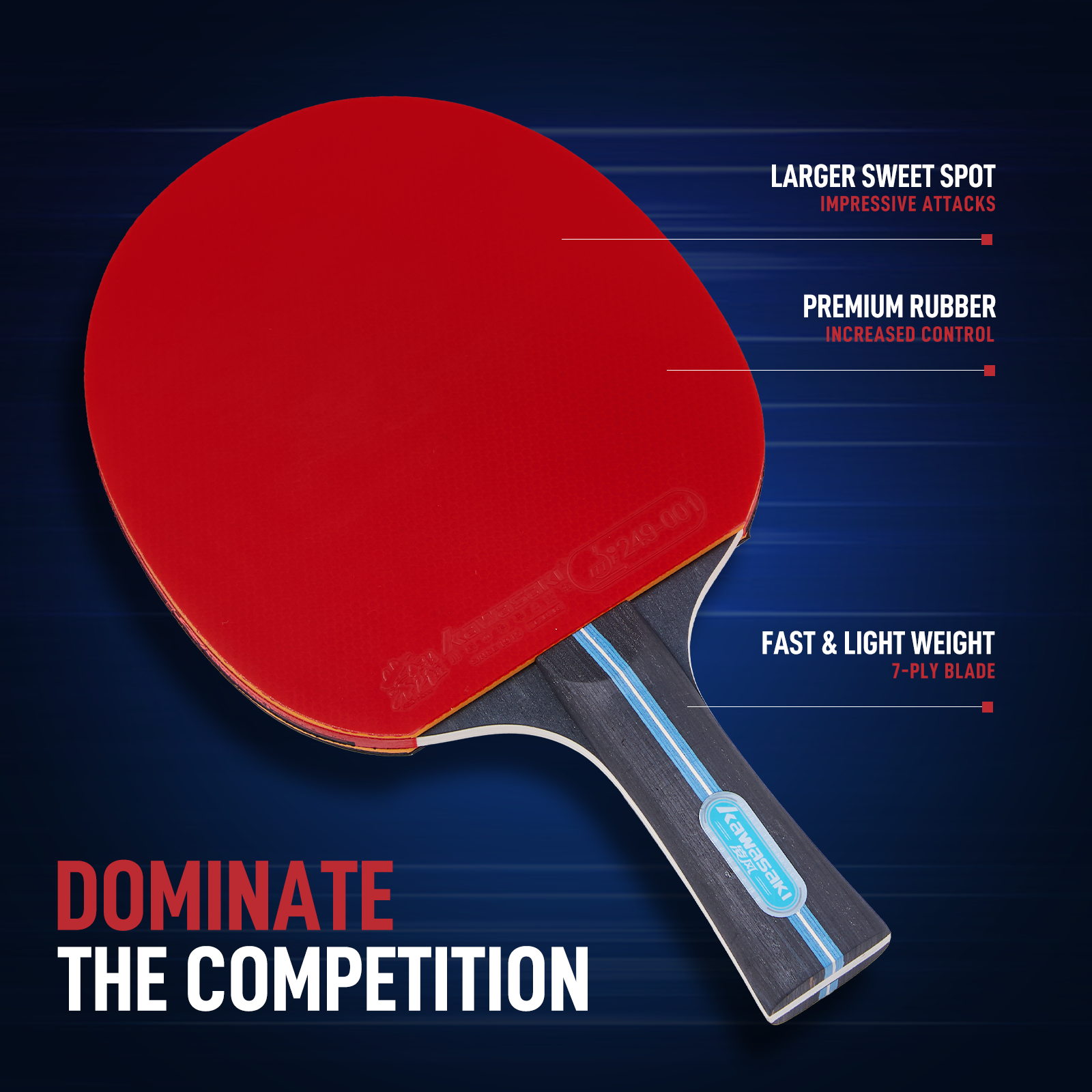 Kawasaki Table Tennis Equipmen - مراجعة Table Tennis Olympics وسعره