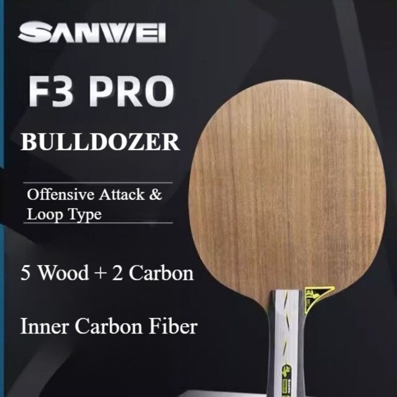 SANWEI F3 PRO BULLDOZER Table  - مراجعة Table Tennis Paddle وسعره