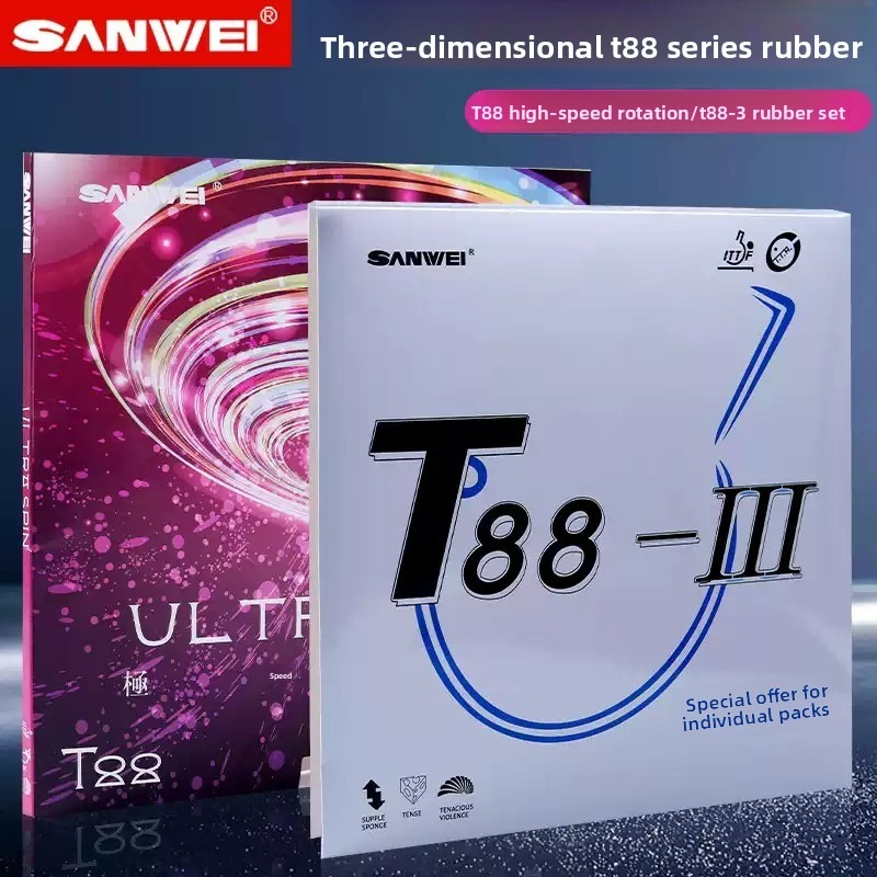 Sanwei  T88 ULTRA-Spin T88-3 T - مراجعة Table Tennis Bat Butterfly وسعره