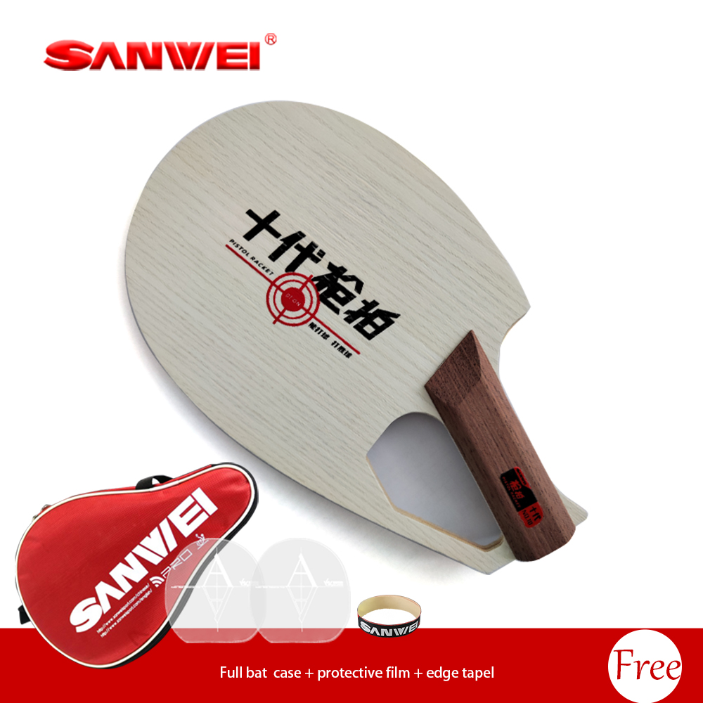 Original SANWEI Patented Pisto - مراجعة Table Tennis Paddle وسعره