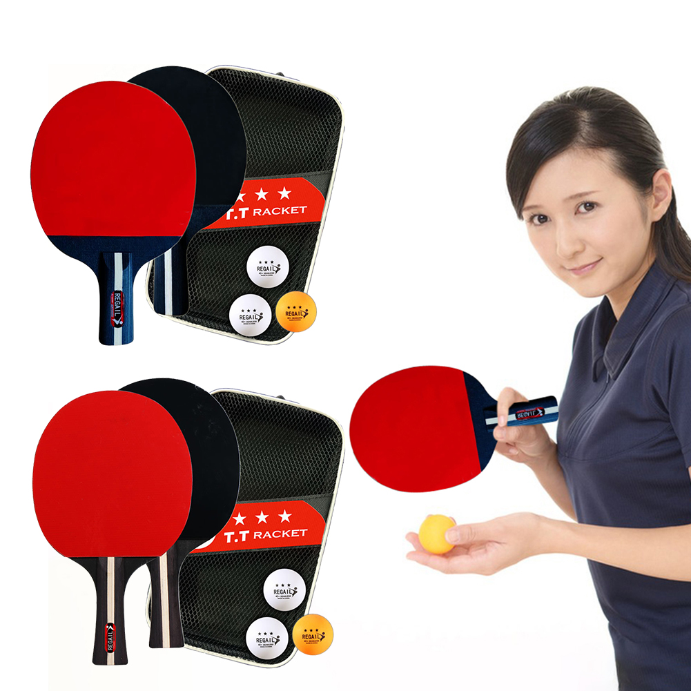Table Tennis Racket 2 Rackets  - مراجعة Table Tennis Olympics وسعره