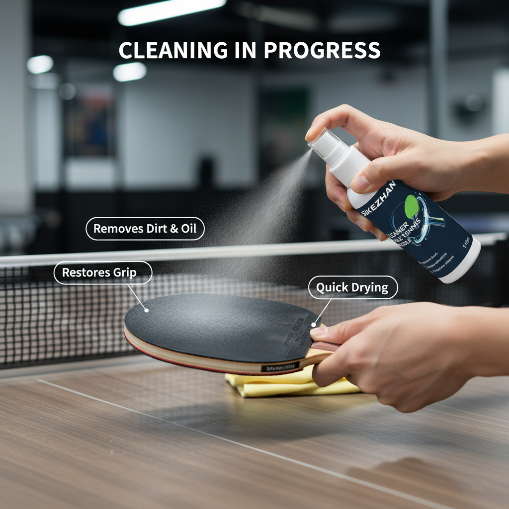 Ping Pong Paddle Cleaner Spray - مراجعة Table Tennis Bat وسعره
