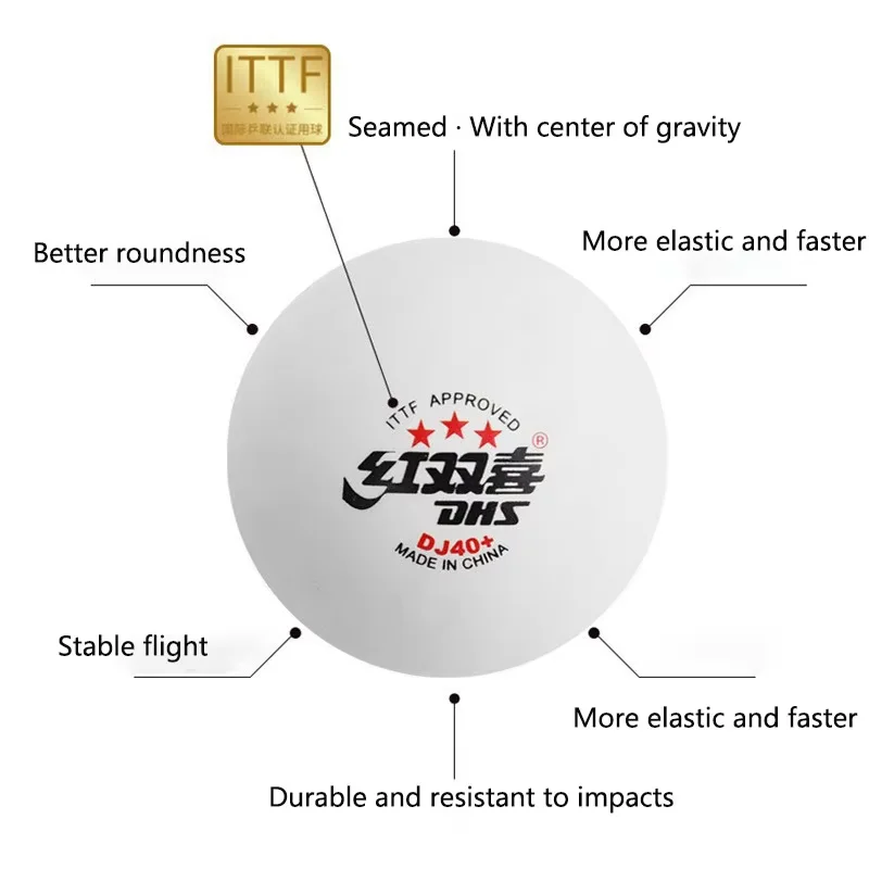 New DHS DJ40+ Table Tennis Bal - مراجعة Table Tennis Olympics وسعره