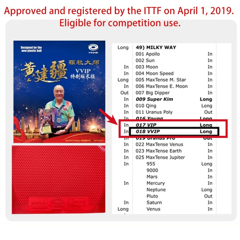 YINHE Huang Jianjiang VIP VVIP - مراجعة Table Tennis Bat وسعره