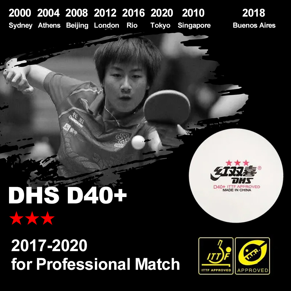 DHS D40+ DJ40+ Ping Pong Balls - مراجعة Table Tennis Olympics وسعره
