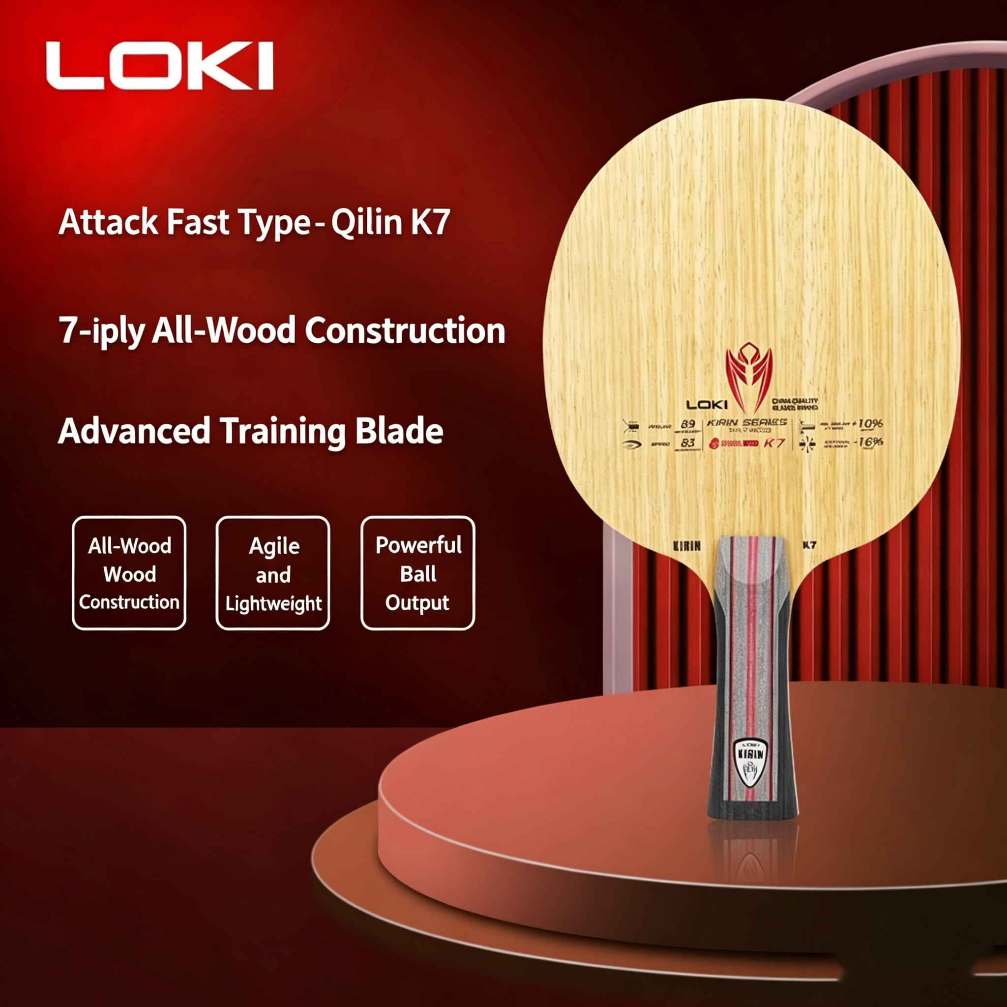LOKI KIRIN Series Table Tennis - مراجعة Table Tennis Paddle وسعره